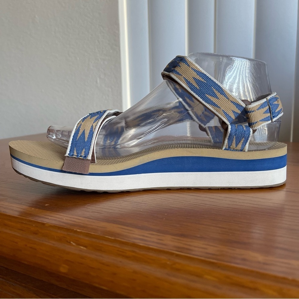 Teva Midform Universal Halcon Blue/Tan Sandal Size 8 - Picture 3 of 16